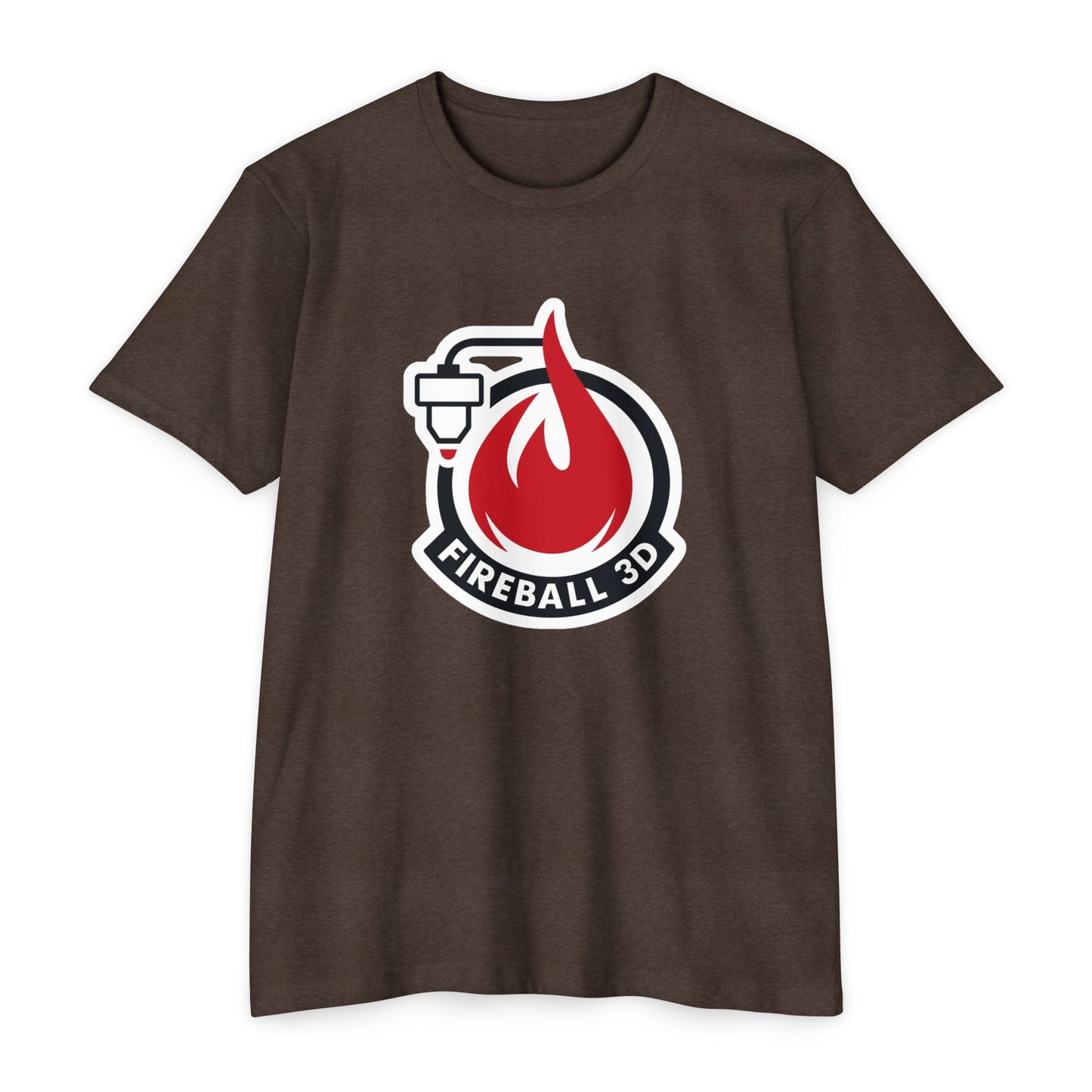 Fireball 3D v4.1 Umrissen - CVC T-Shirt