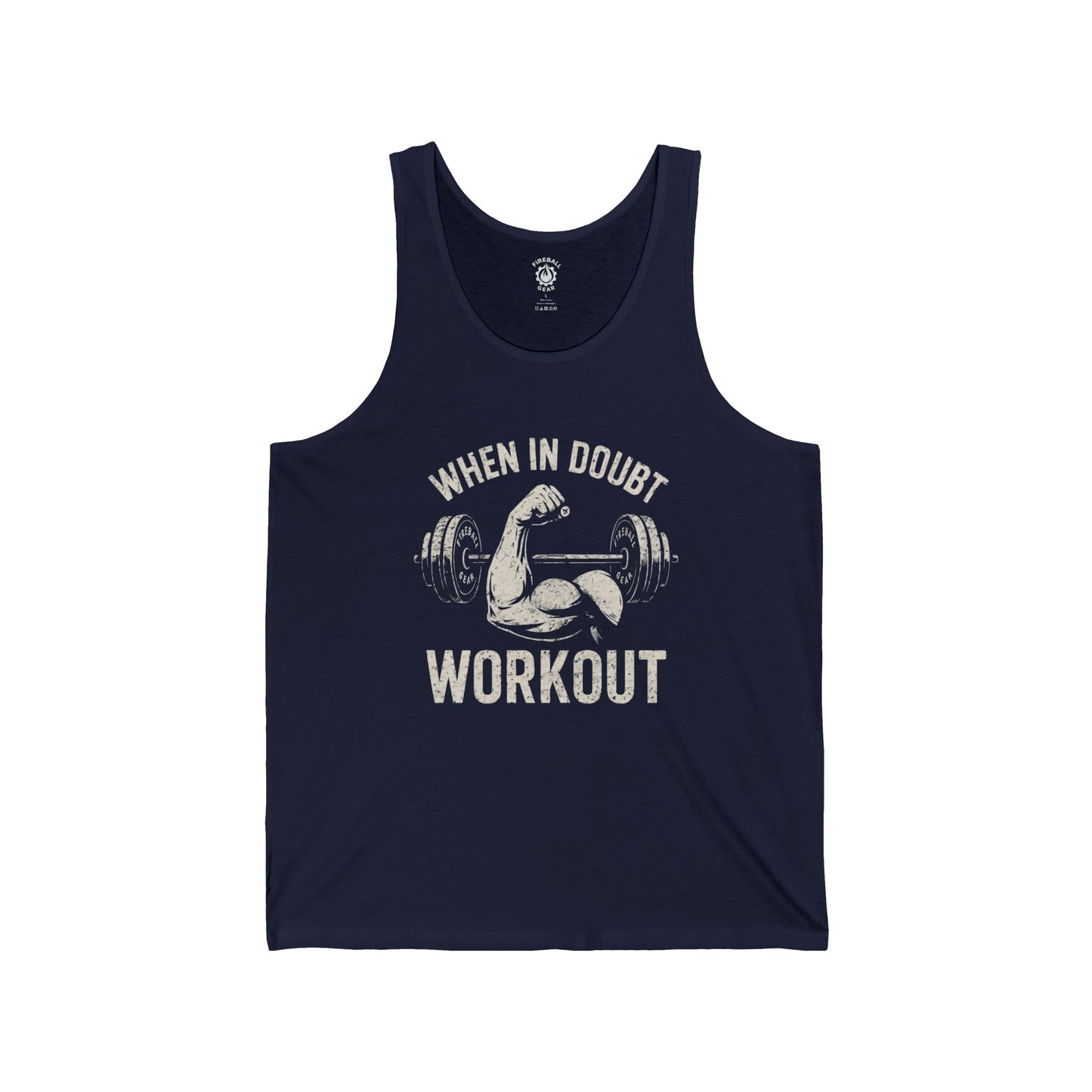 Im Zweifelsfall trainieren - Unisex Jersey Tank Top