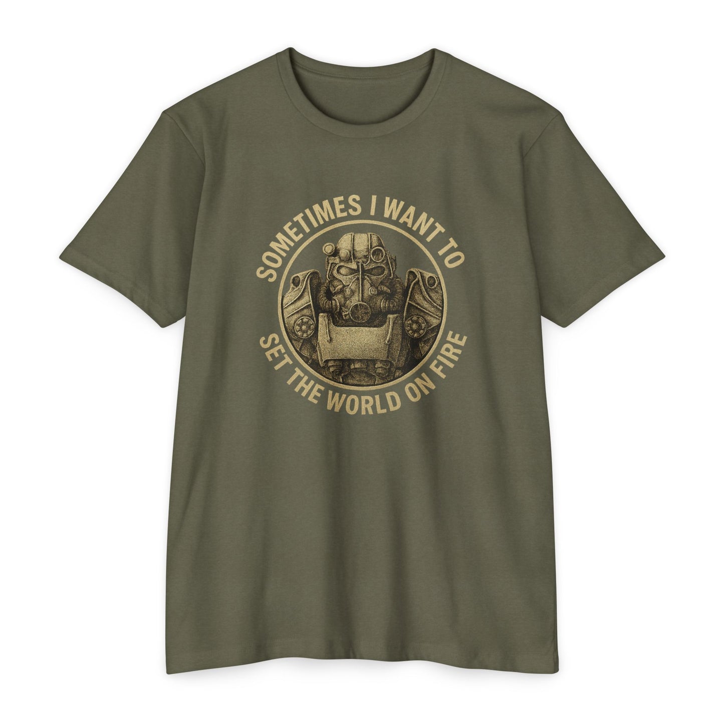 Fallout - Manchmal möchte ich die Welt in Brand setzen - CVC T-Shirt