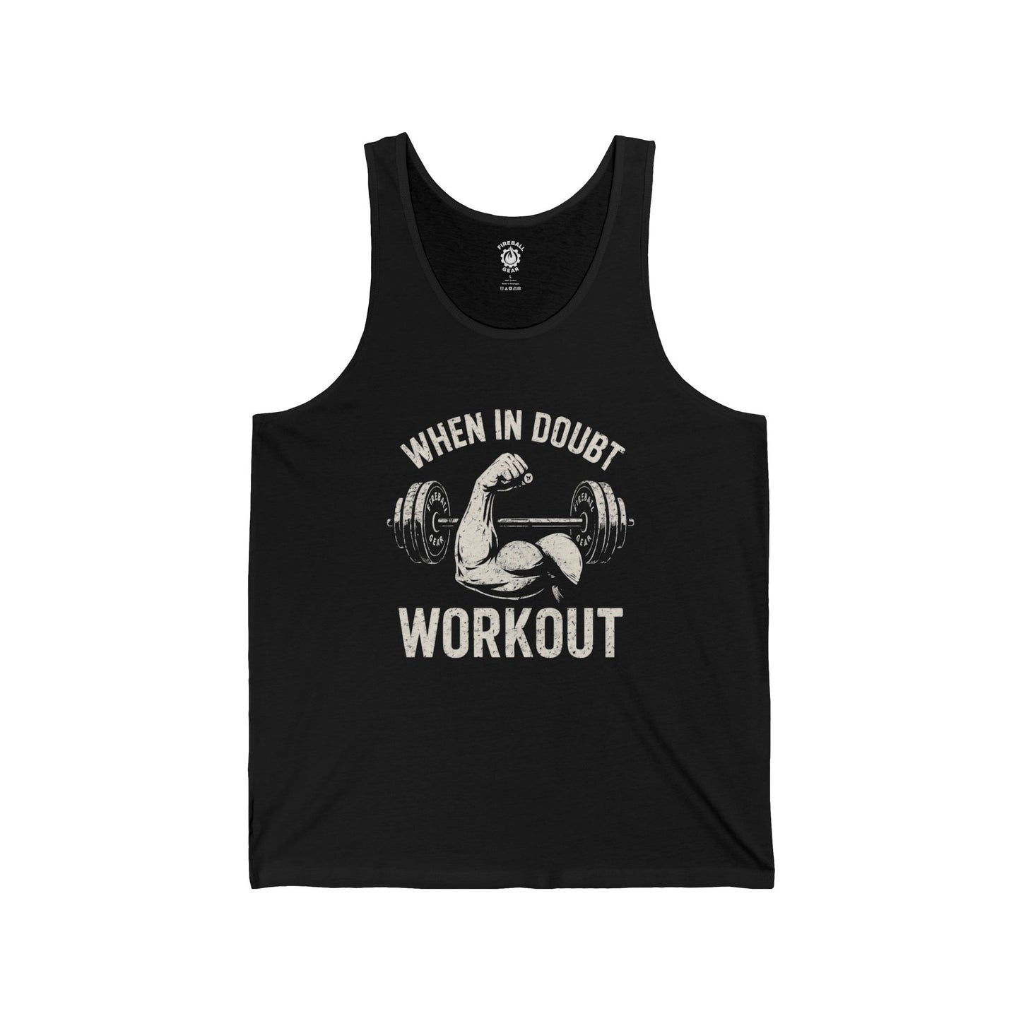 Im Zweifelsfall trainieren - Unisex Jersey Tank Top