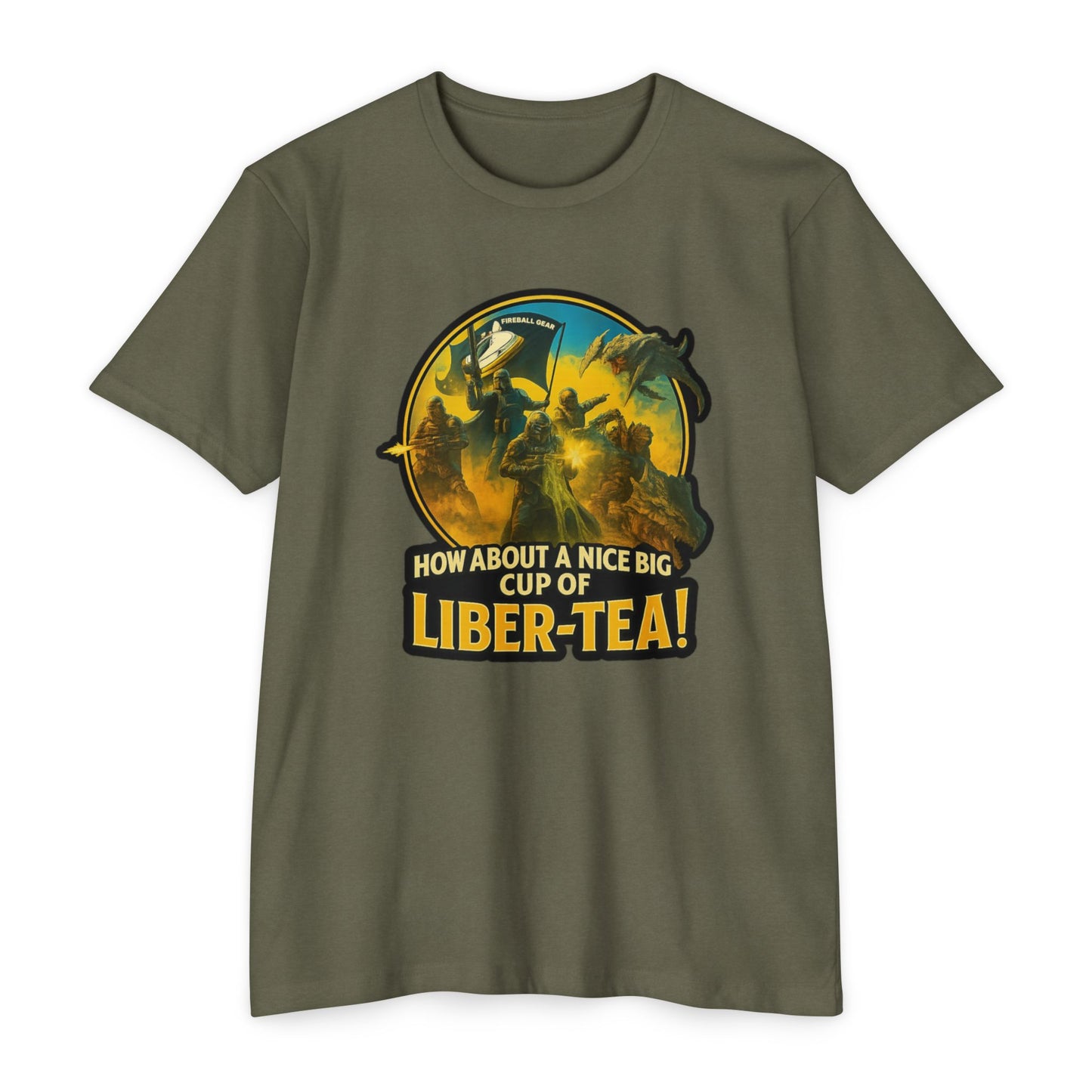 Hell Divers – Trinken Sie eine schöne große Tasse LIBRA-TEE! – CVC T-Shirt