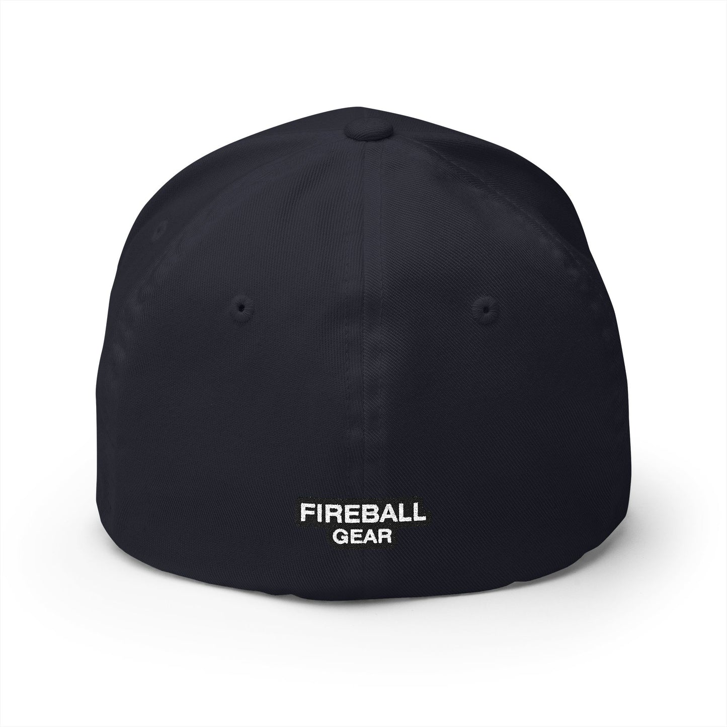 Fireball 3D v4.1 – FlexFit-Baseballkappe mit Stickerei