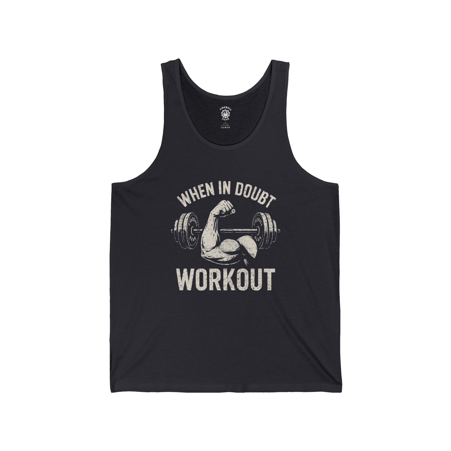 Im Zweifelsfall trainieren - Unisex Jersey Tank Top
