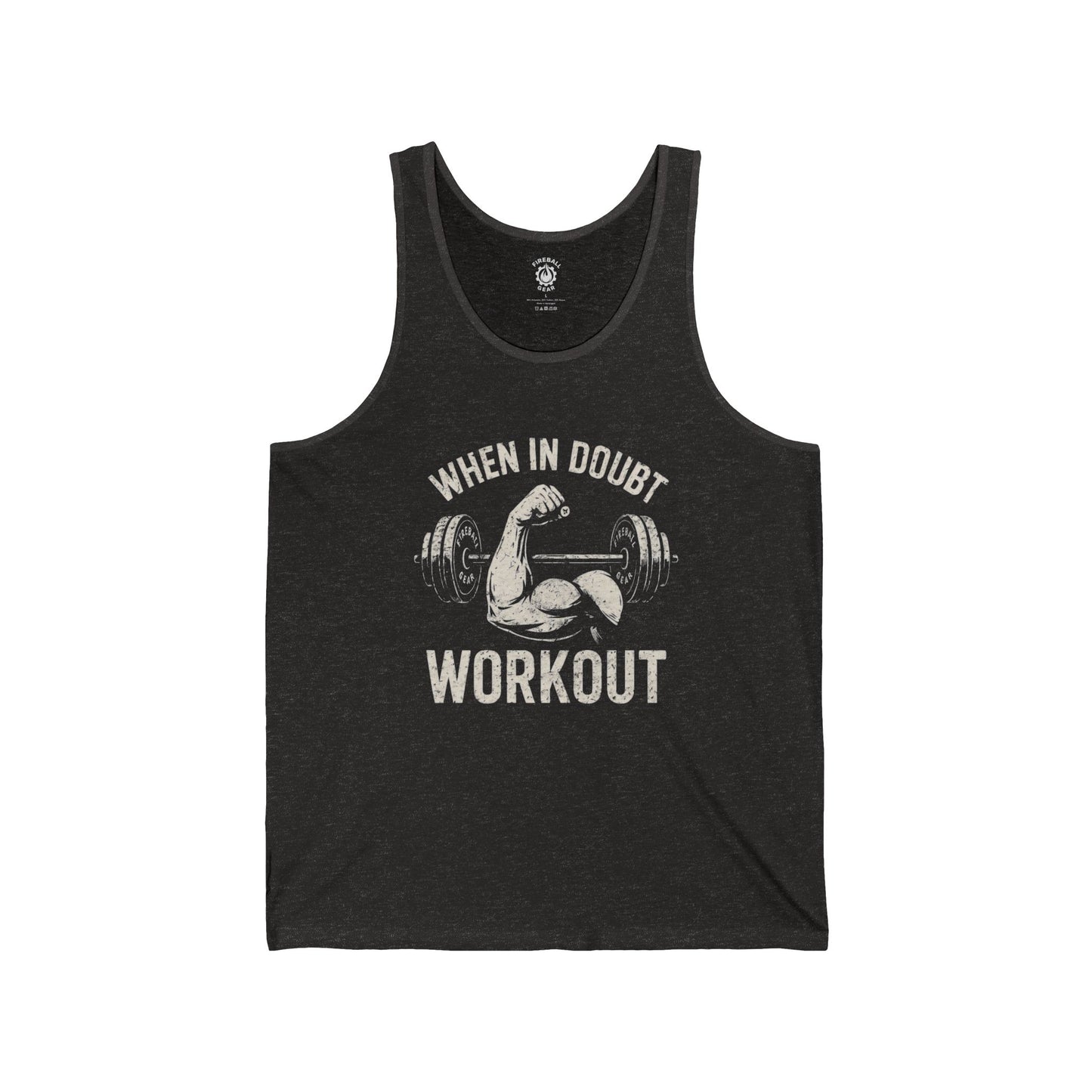 Im Zweifelsfall trainieren - Unisex Jersey Tank Top