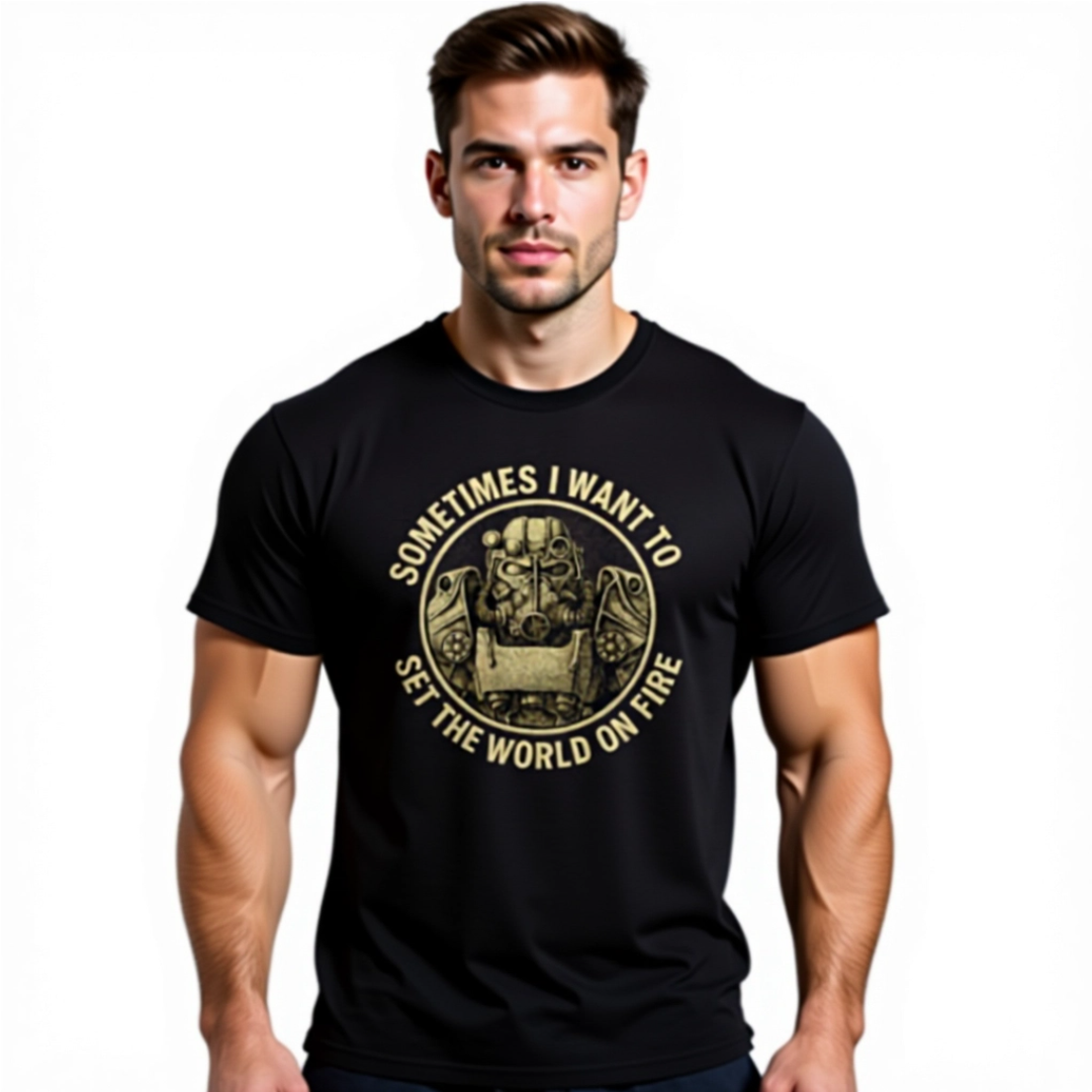 Fallout - Manchmal möchte ich die Welt in Brand setzen - CVC T-Shirt