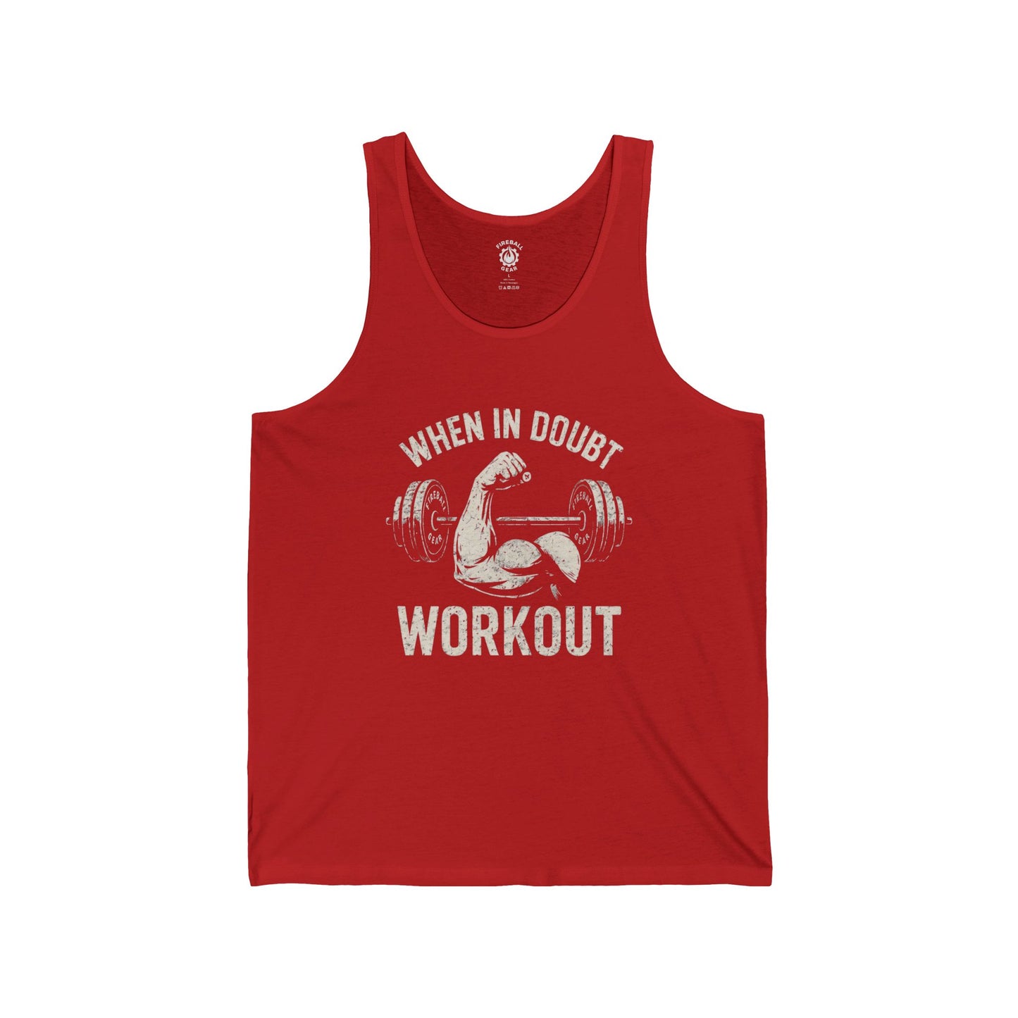 Im Zweifelsfall trainieren - Unisex Jersey Tank Top