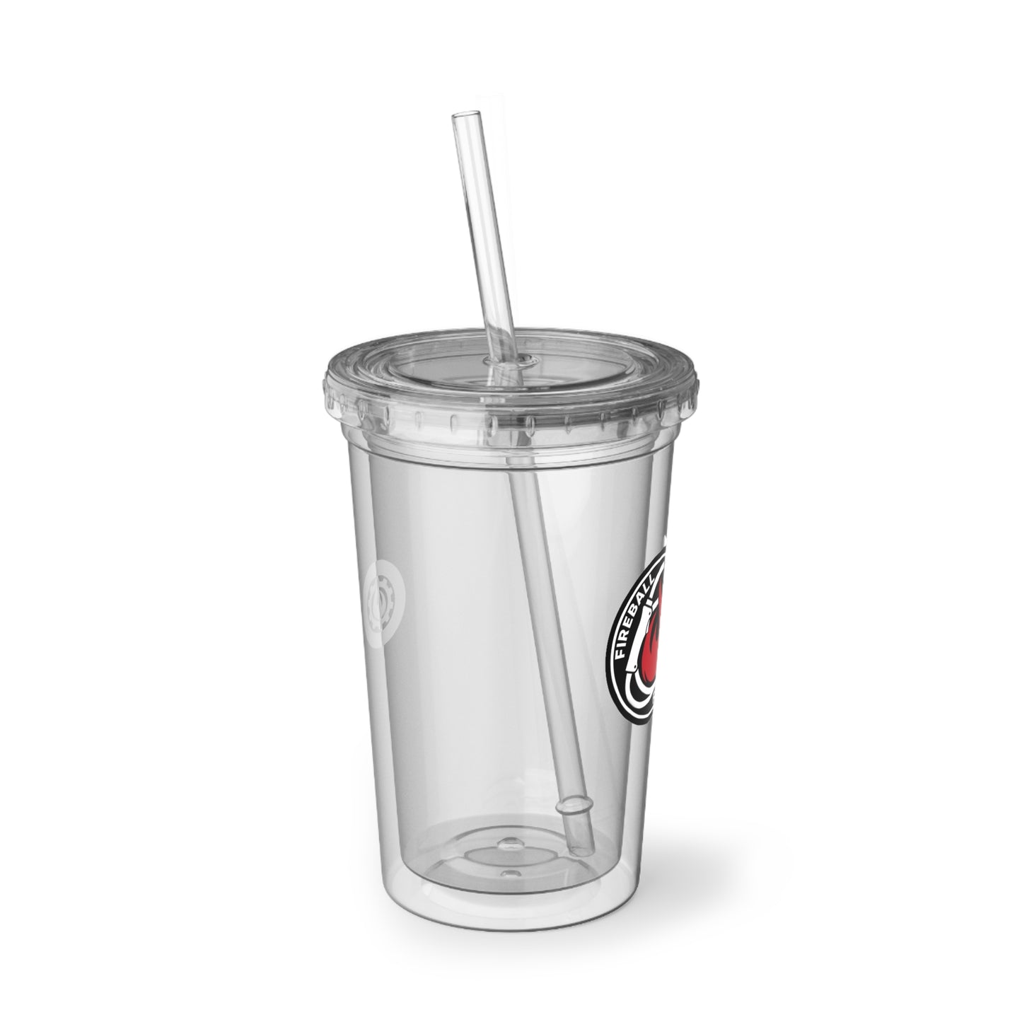 Fireball Fabrication - 16oz Insulated Acrylic Tumbler, with Lid and Straw