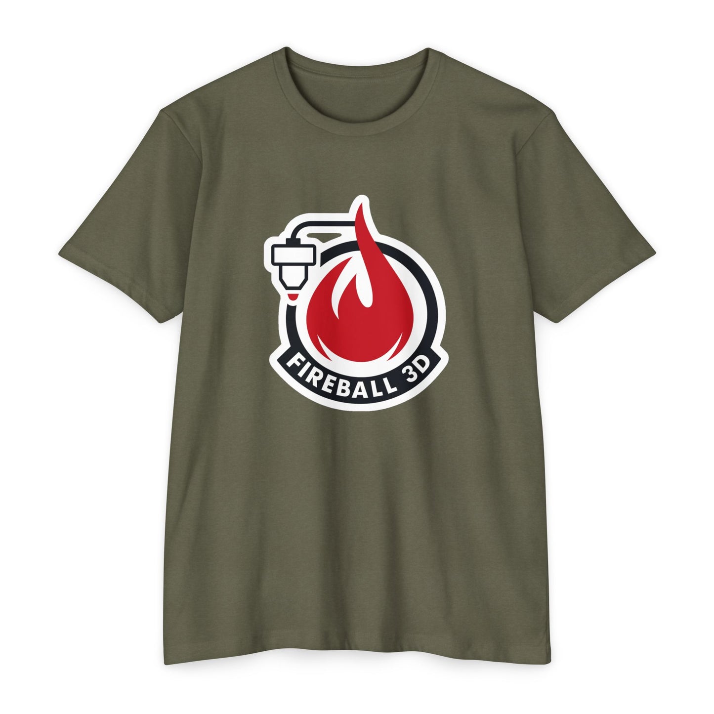 Fireball 3D v4.1 Umrissen - CVC T-Shirt