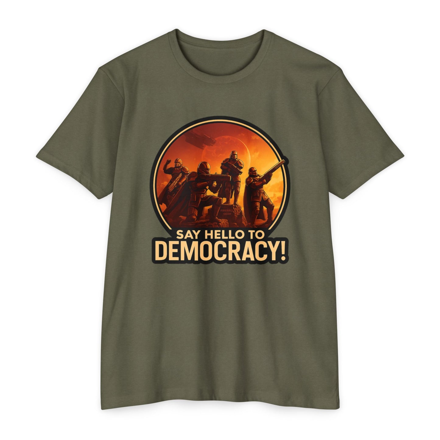 Hell Divers – Sag Hallo zur Demokratie! – CVC T-Shirt