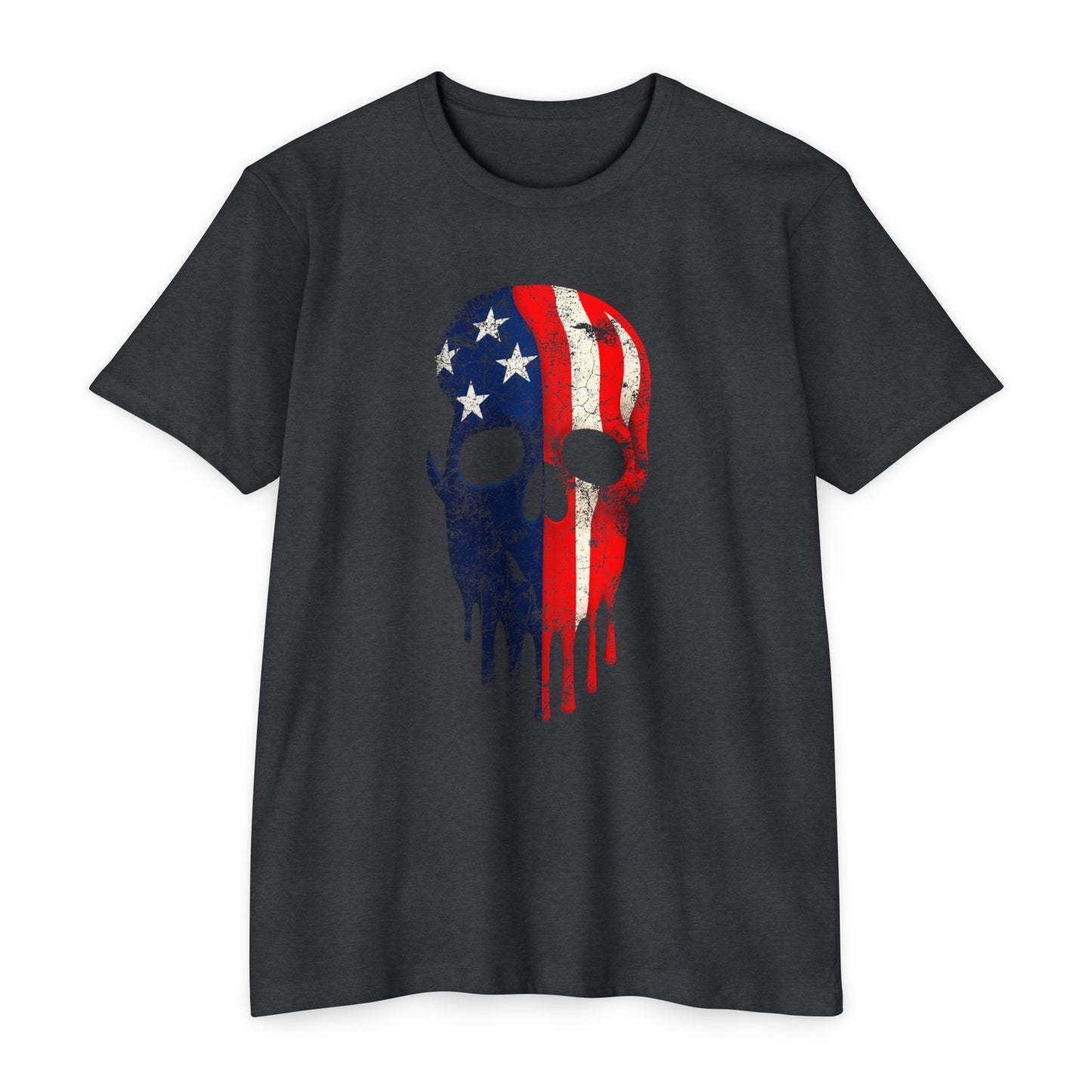 Painted Patriotic Skull - CVC T-shirt