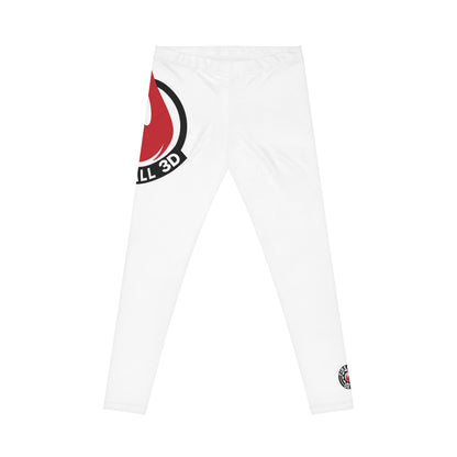 Fireball 3D - Women's Leggings - White