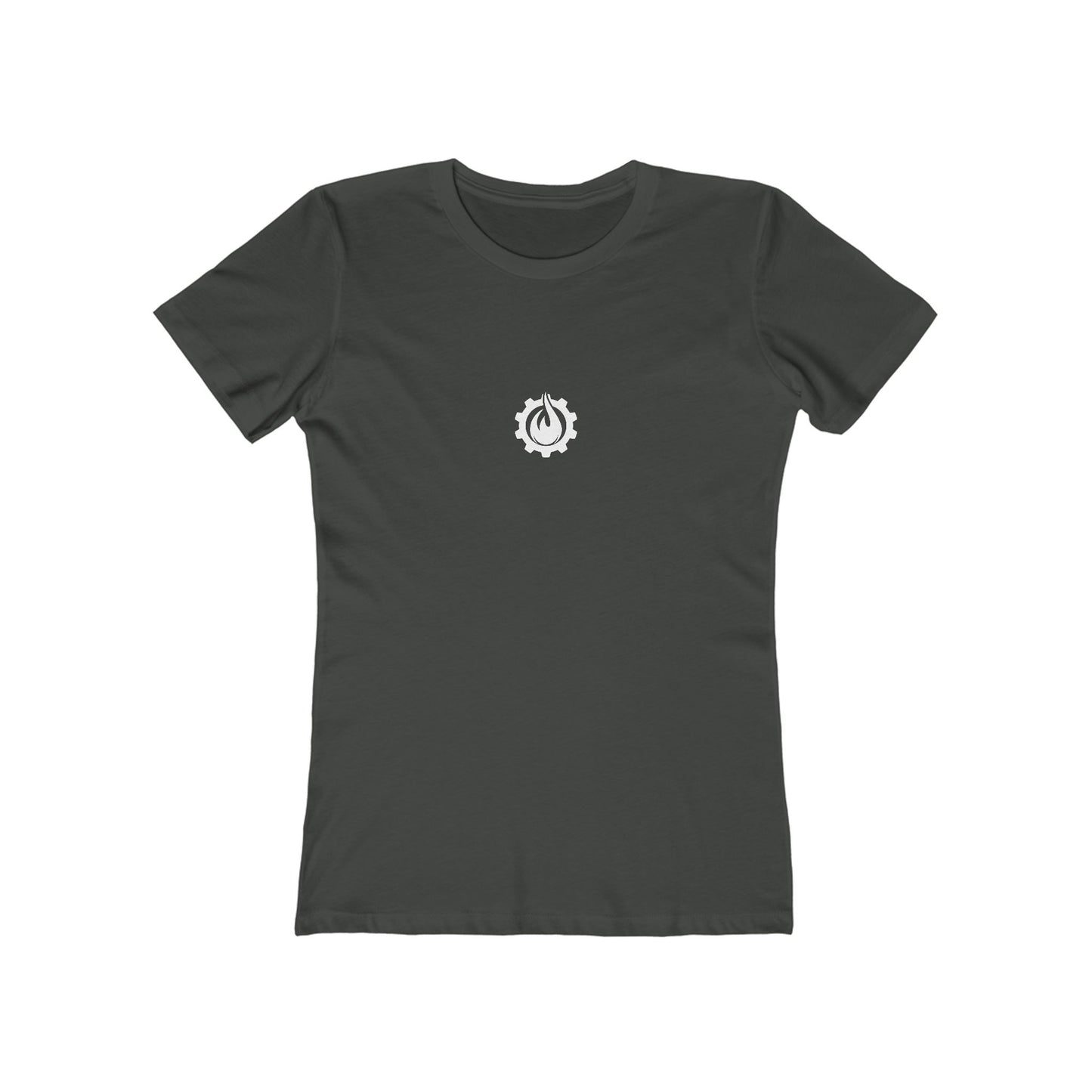 Fireball Gear - Flame & Gear - White - Women's Slim Fit - Fitness T-shirt