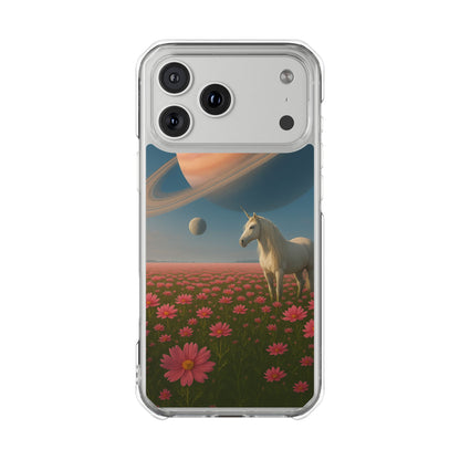 Cosmic Unicorn Dreamscape - Magnetic Clear Impact iPhone Cases