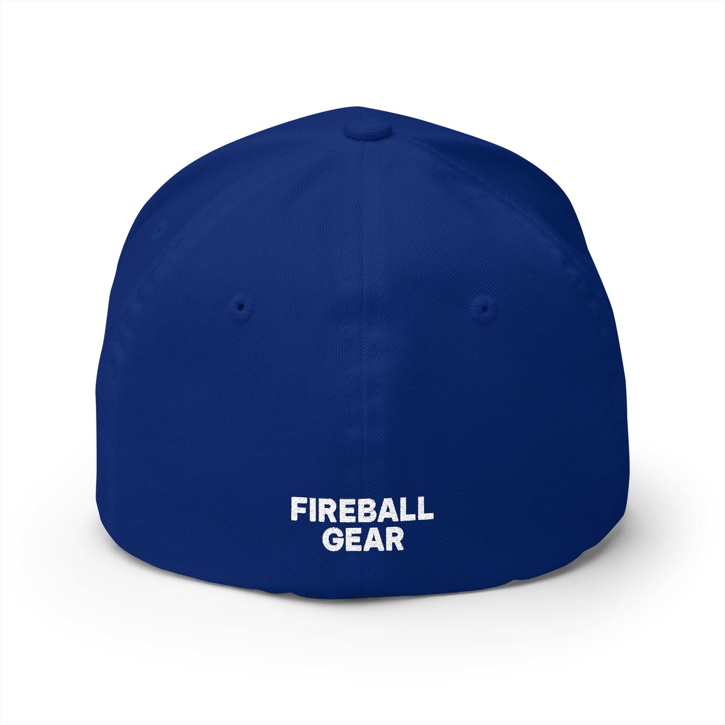 Beast Mode Series - Flame & Gear - FlexFit Cap - White