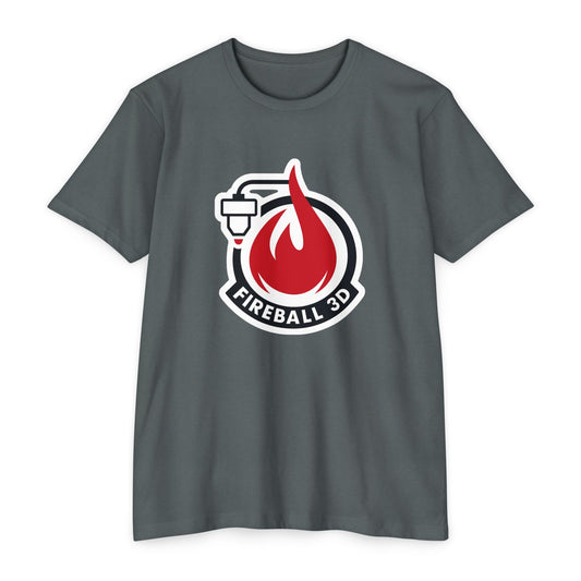 Fireball 3D v4.1 Outlined - Heather T-Shirt