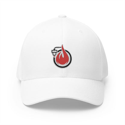 Fireball 3D v4.1 – FlexFit-Baseballkappe mit Stickerei