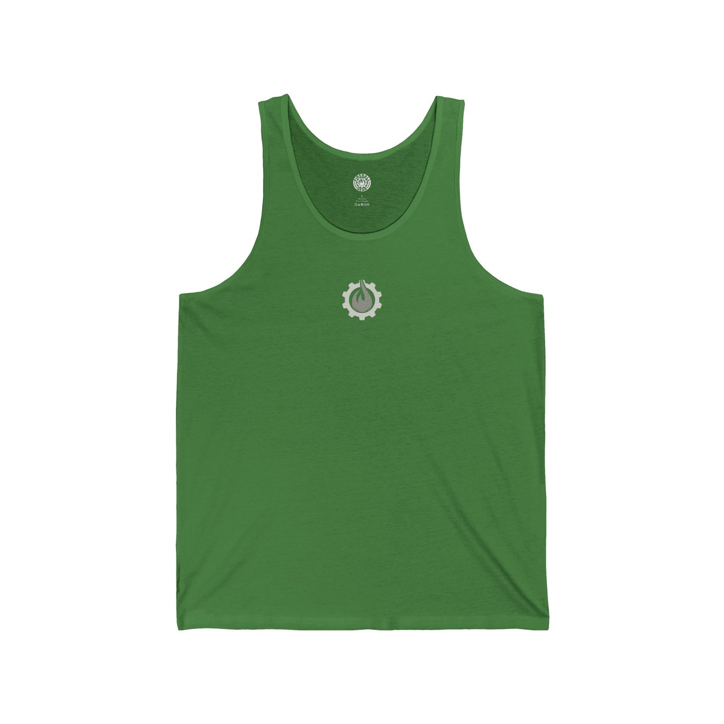 Fireball Gear – Flamme &amp; Ausrüstung – Grau &amp; Weiß – Unisex Jersey Tank Top