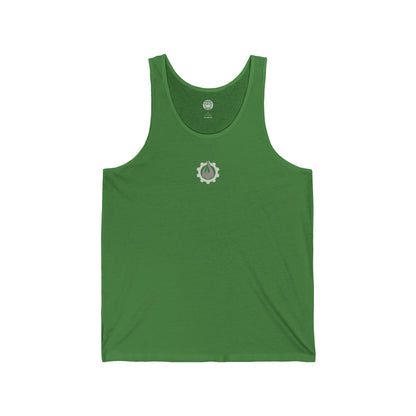 Fireball Gear – Flamme &amp; Ausrüstung – Grau &amp; Weiß – Unisex Jersey Tank Top
