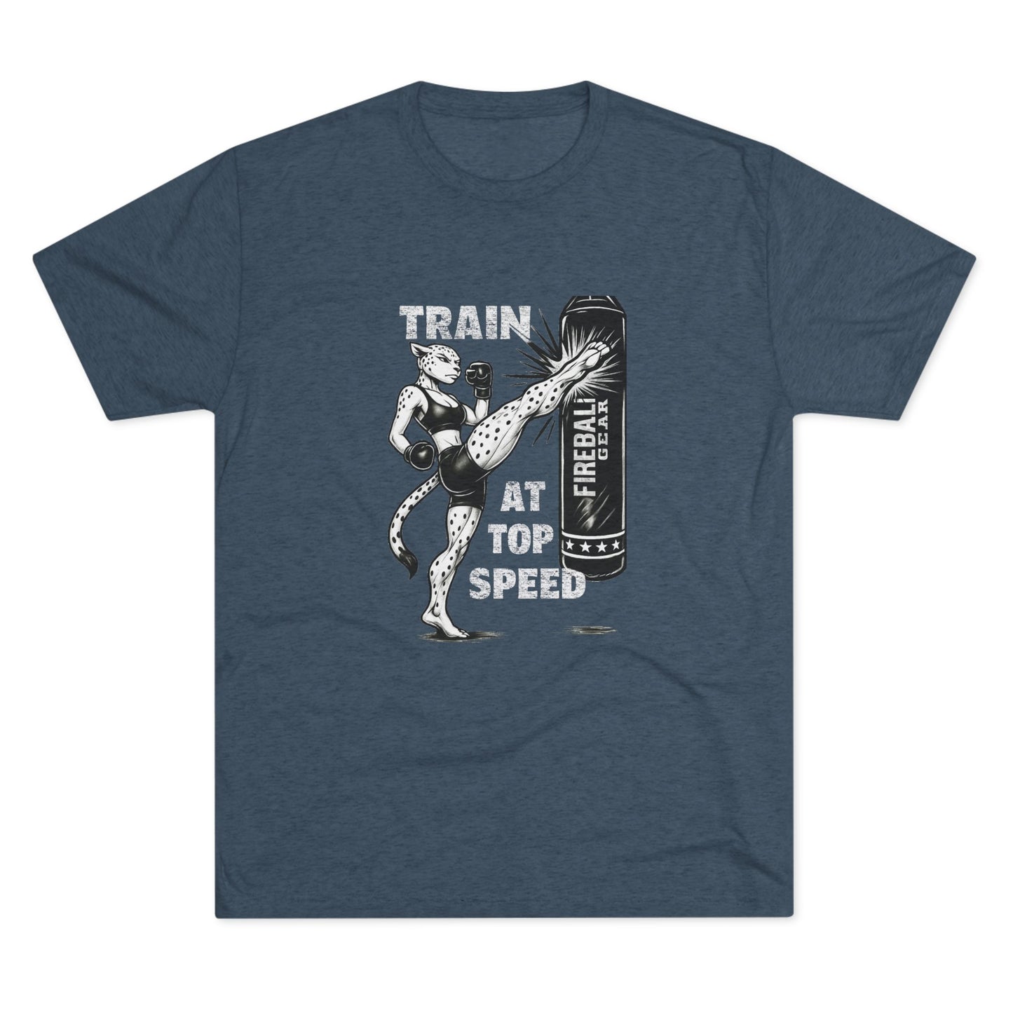 Beast Mode Series - Train at Top Speed Female - Fitness Triblend T-shirt