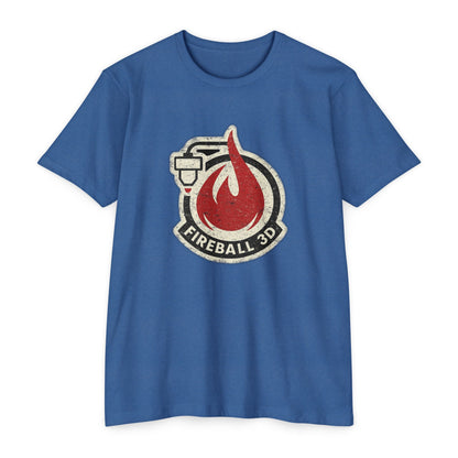 Fireball 3D v4 Distressed - Heather T-Shirt