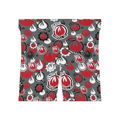 Fireball 3D - Mashup - Women's Biker Shorts