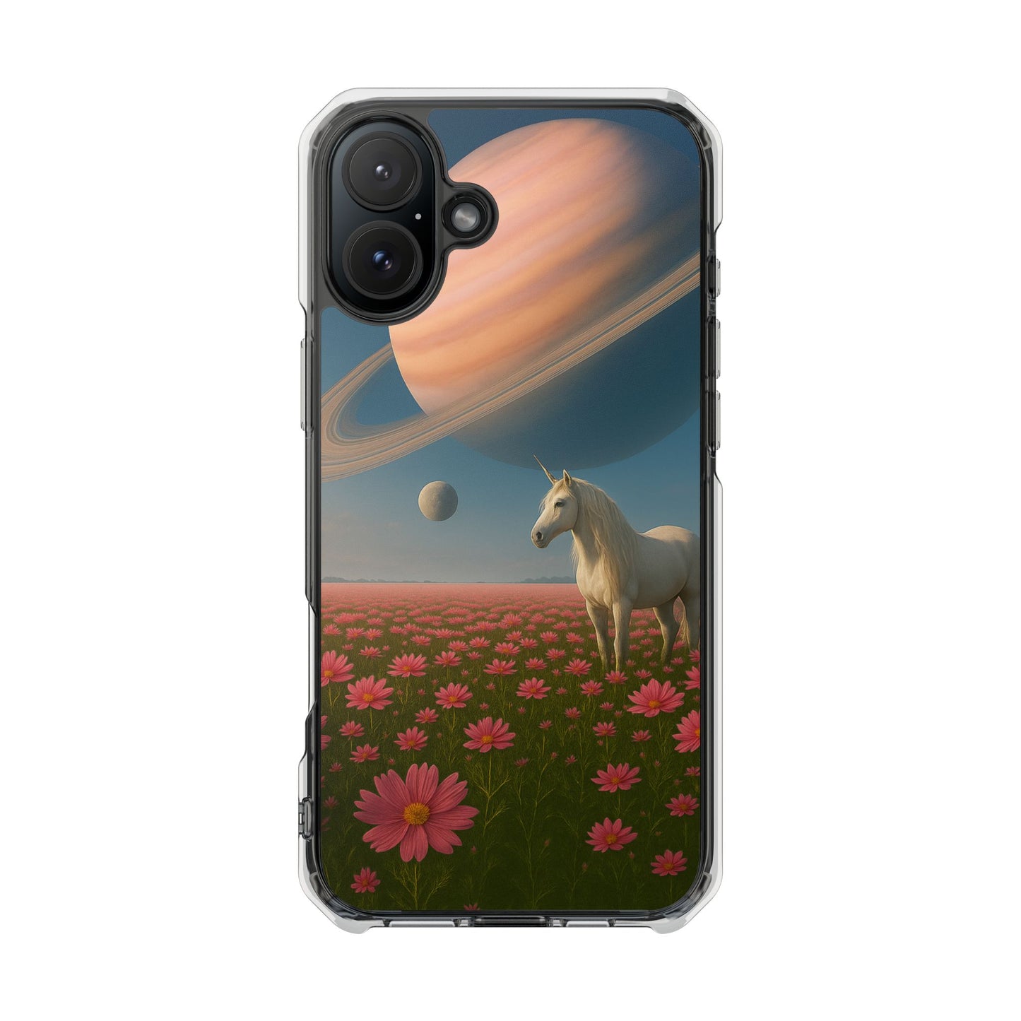 Cosmic Unicorn Dreamscape - Magnetic Clear Impact iPhone Cases