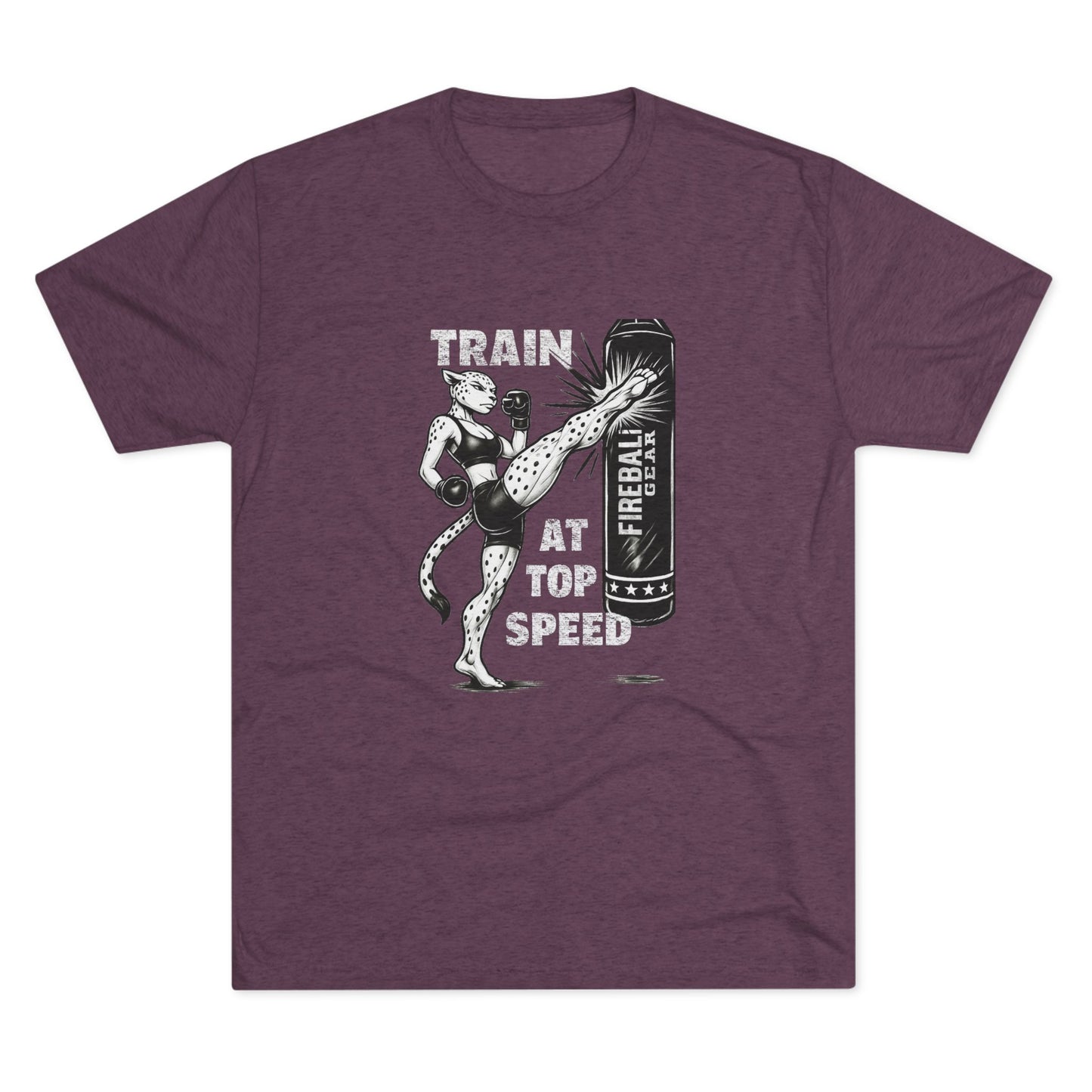 Beast Mode Series - Train at Top Speed Female - Fitness Triblend T-shirt