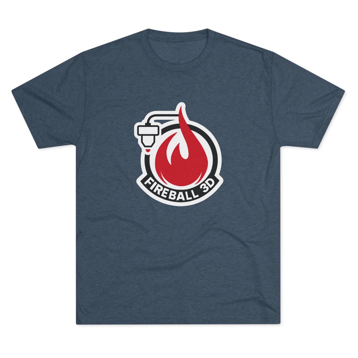 Fireball 3D - Brand Logo - Triblend T-shirt