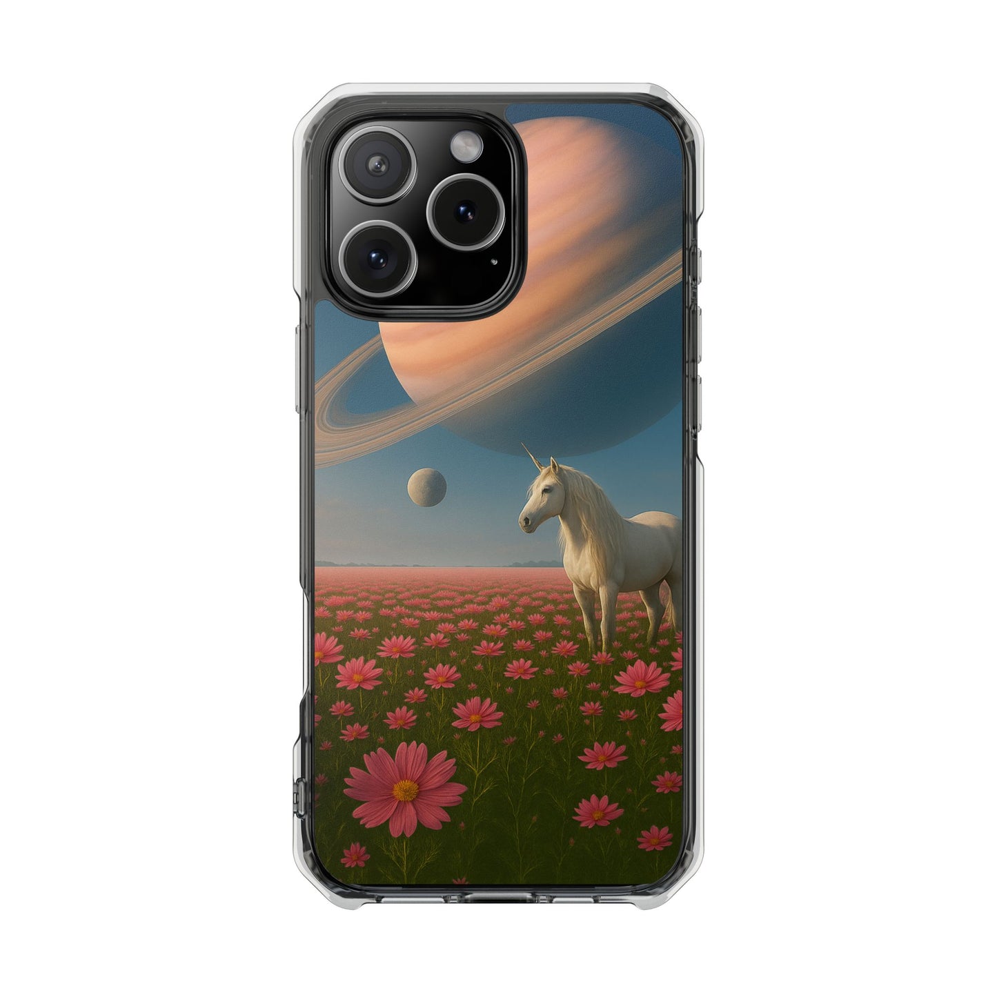 Cosmic Unicorn Dreamscape - Magnetic Clear Impact iPhone Cases