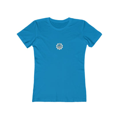 Fireball Gear - Flame & Gear - Gray & White - Women's Slim Fit - Fitness T-shirt