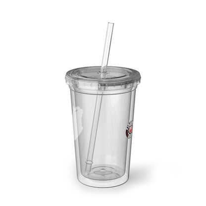 Fireball 3D - 16oz Insulated Acrylic Tumbler, with Lid and Straw