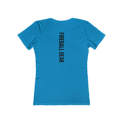 Fireball Gear - Flame & Gear - Black - Women's Slim Fit - Fitness T-shirt