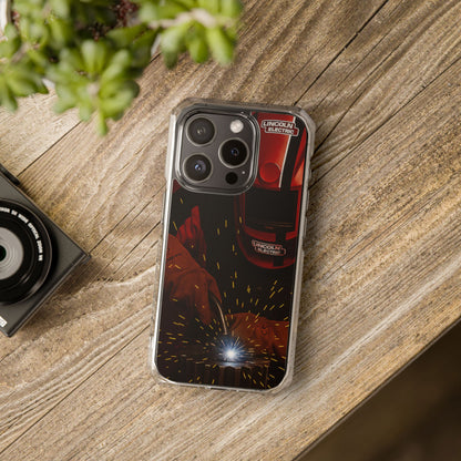 Lincoln Welder - Fundas magnéticas transparentes resistentes a impactos para iPhone