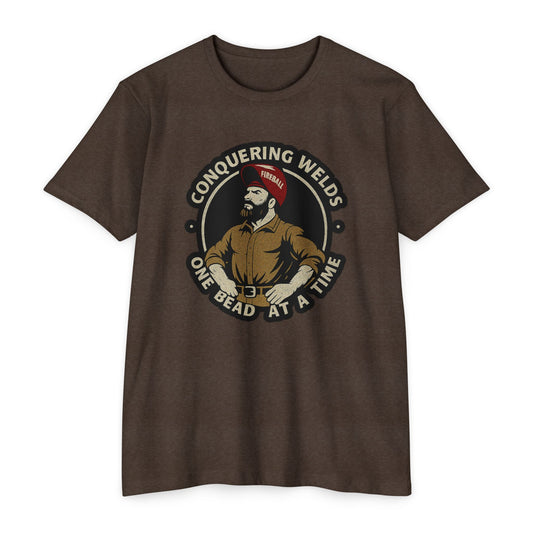 Schweißnähte meistern, eine Perle nach der anderen – CVC T-Shirt
