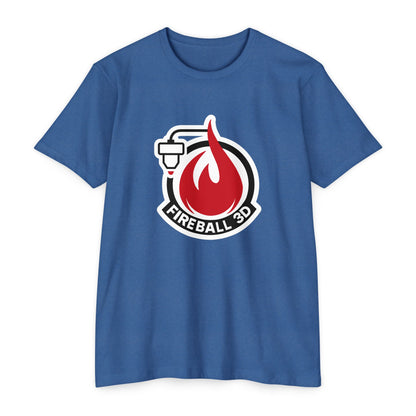 Fireball 3D Logo T-Shirt – Maker | 3D Printing Tee – Premium CVC – Fireball Gear