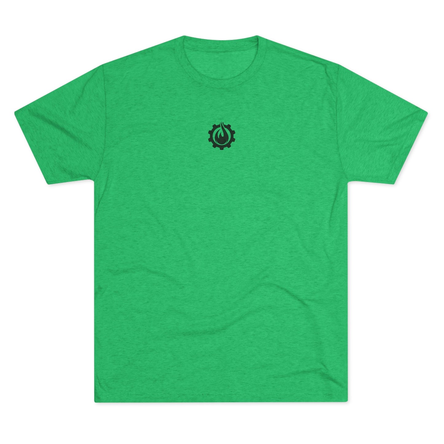 Fireball Gear - Flame & Gear Centered - Black - Fitness Triblend T-shirt