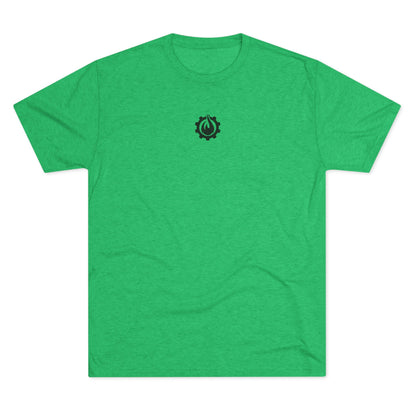 Fireball Gear - Flame & Gear Centered - Black - Fitness Triblend T-shirt