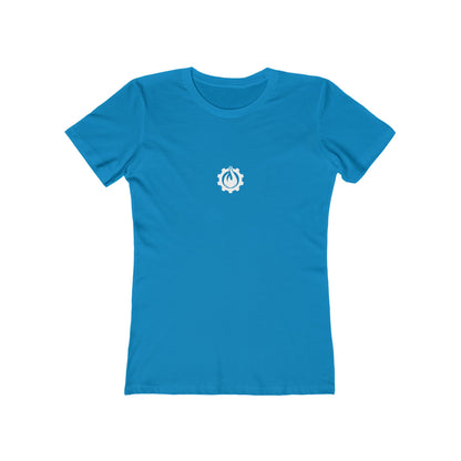 Fireball Gear - Flame & Gear - White - Women's Slim Fit - Fitness T-shirt