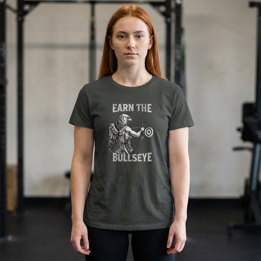 Beast Mode Series - Earn the Bullseye -  Women's Slim Fit Fitness T-shirt