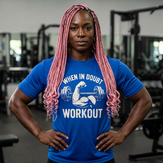 When in Doubt Workout - Polyester Fitness T-shirt