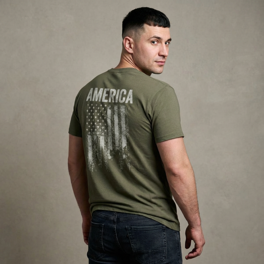 America Flag - T-shirt