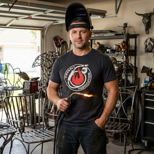 Fireball Fabrication - Distressed - T-shirt