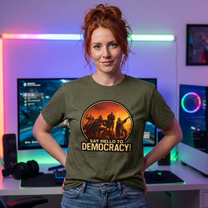 Hell Divers - ¡Saludamos la democracia! - Camiseta unisex