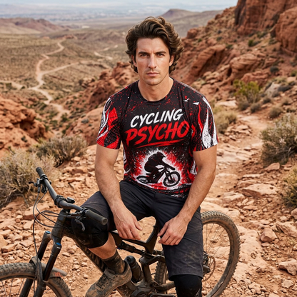 Fireball Cycling Series – Cycling Psycho – Men's Mountain Bike Jersey