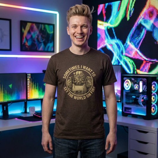 Sometimes I Want to, Set the World on Fire - Gaming T-shirt