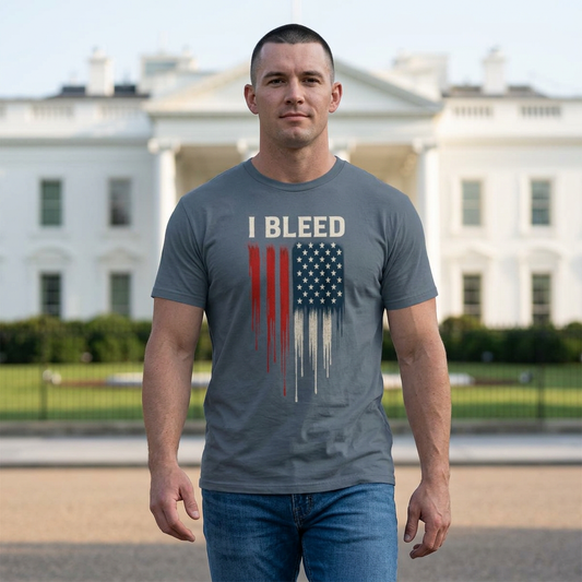 I Bleed - Red, White & Blue - T-shirt