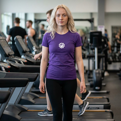 Fireball Gear - Flame & Gear - White - Women's Slim Fit - Fitness T-shirt