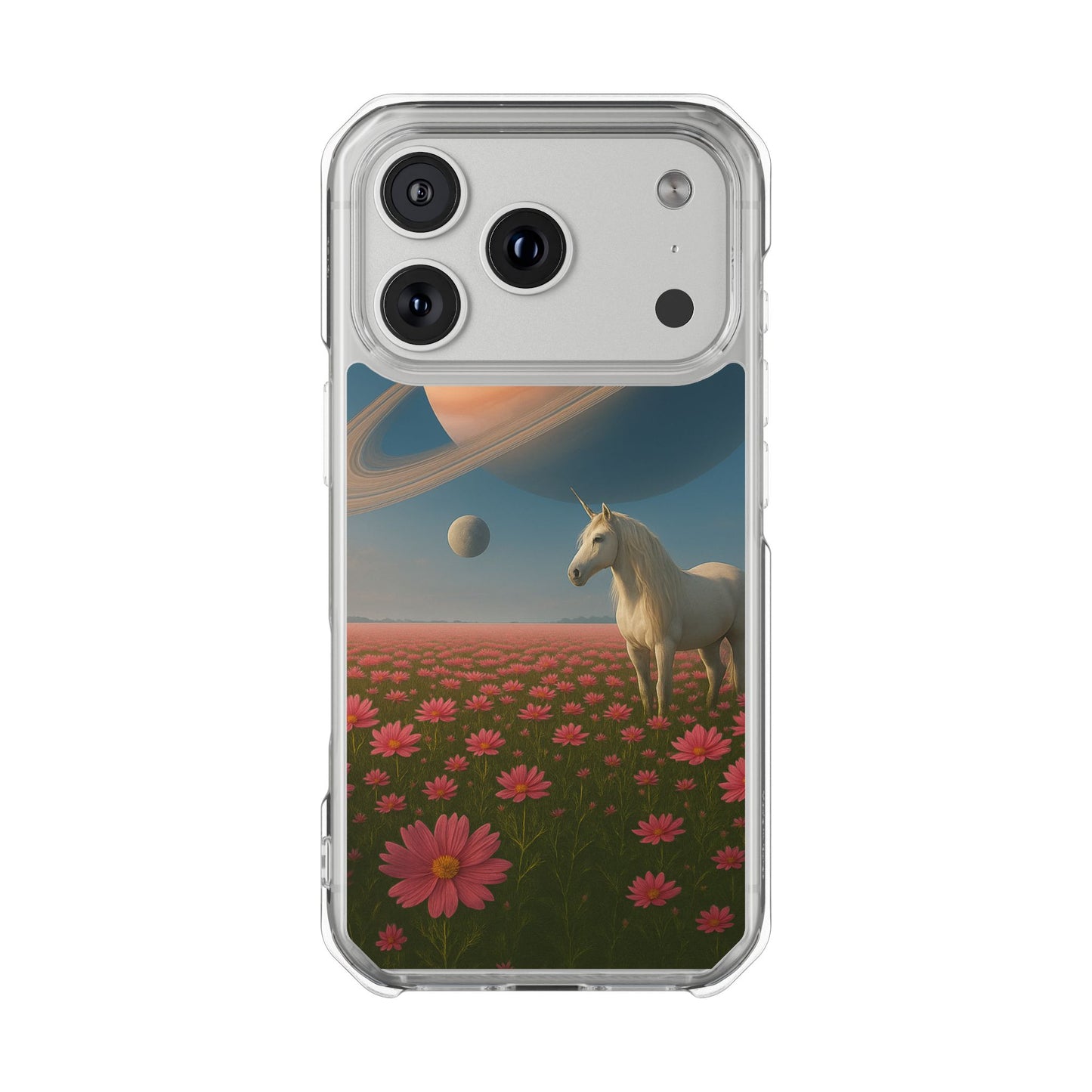 Cosmic Unicorn Dreamscape - Magnetic Clear Impact iPhone Cases