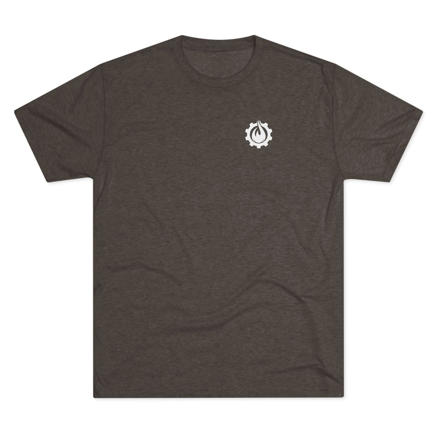 Fireball Gear - Flame & Gear - White - Fitness Triblend T-shirt