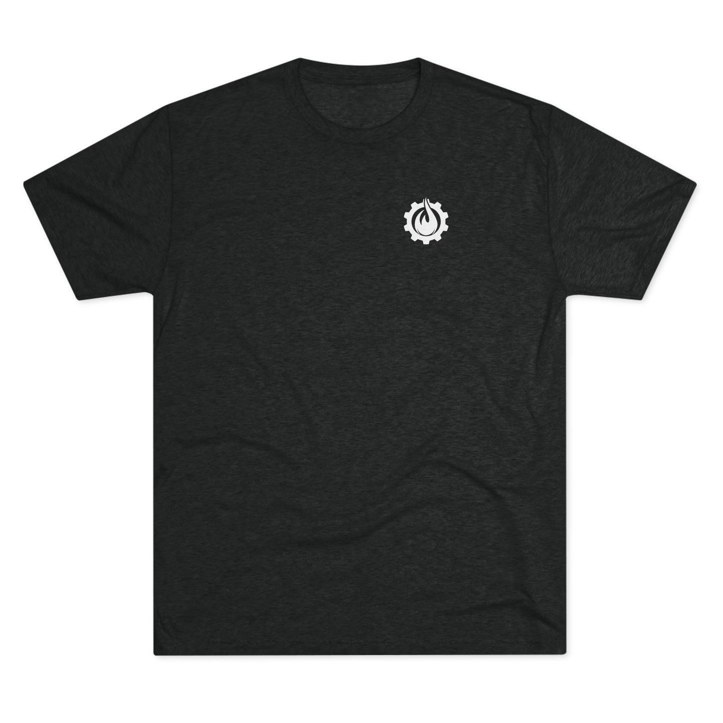 Fireball Gear - Flame & Gear - White - Fitness Triblend T-shirt